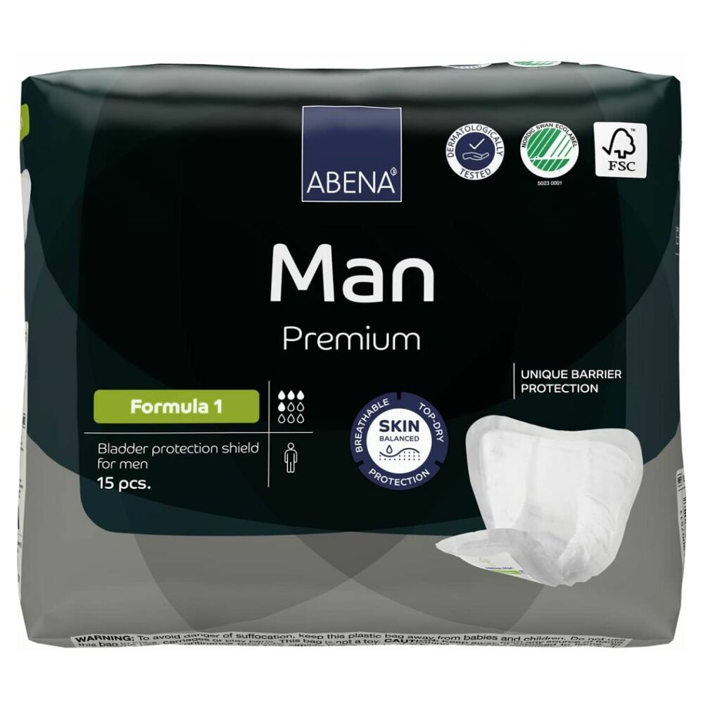 E-shop ABENA Man premium formula 1 inkontineční vložky 15 kusů