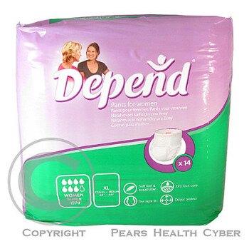 Inkontinenční kalhotky absorpční navlékací DEPEND Super XL/14ks