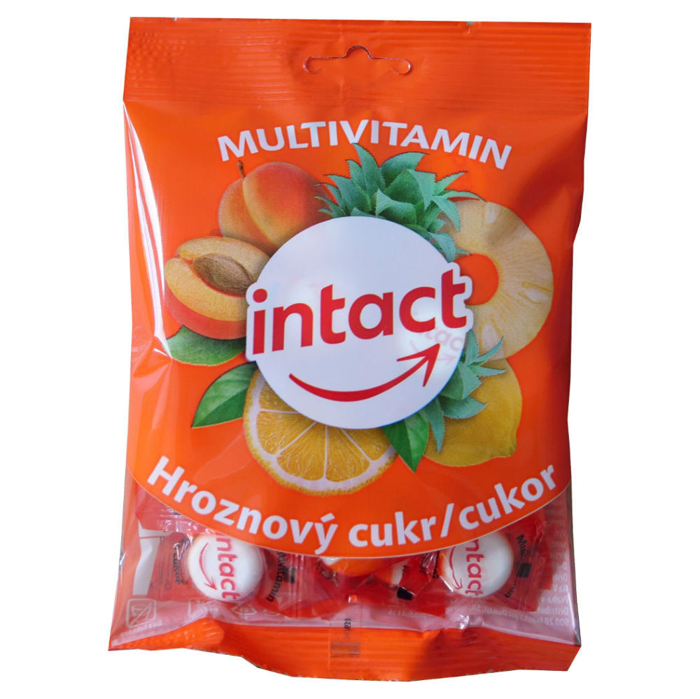 E-shop INTACT Hroznový cukr MULTIVITAMIN pastilky 75 g