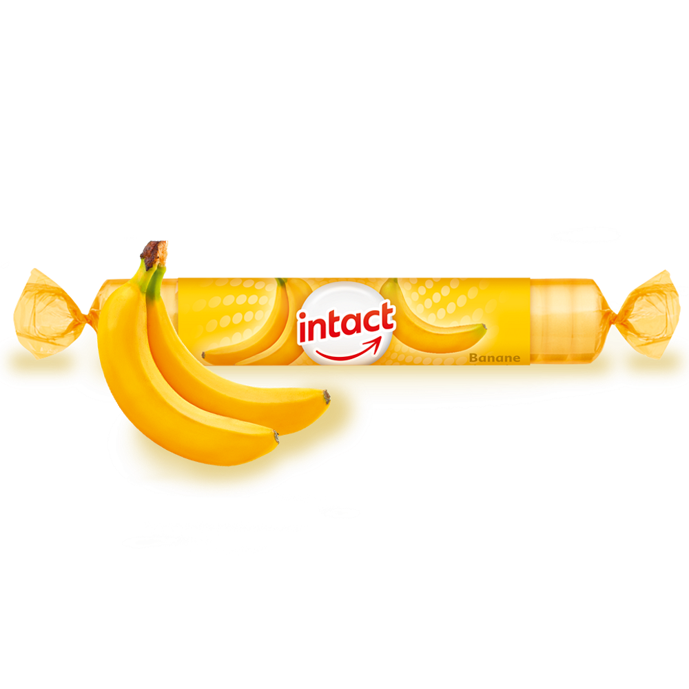 E-shop INTACT Hroznový cukr s vitamínem C příchuť banán 40 g