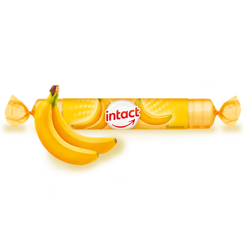 INTACT Hroznový cukr s vitamínem C příchuť banán 40 g