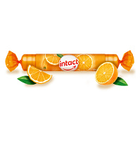 INTACT Hroznový cukr s vitamínen C pomeranč 40 g