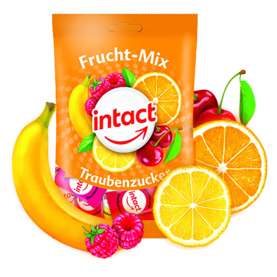 E-shop INTACT Sáček hroznový cukr ovocný mix 100 g