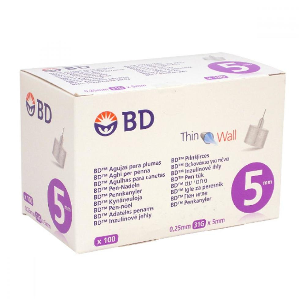E-shop BECTON DICKINSON Inzulinové jehly BD 0.25x5mm (31G) 100ks