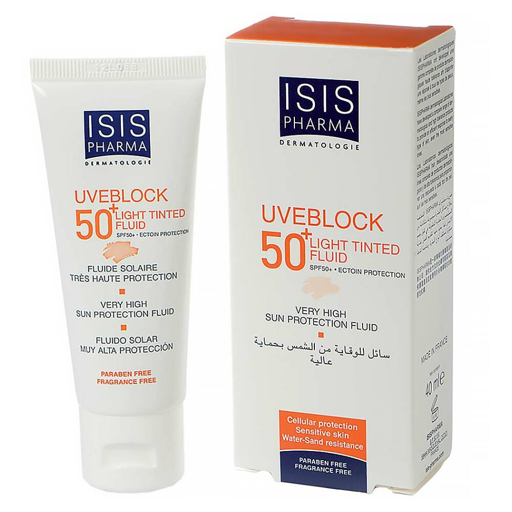 ISIS PHARMA Uveblock 50+ fluid Light Tint 40 ml