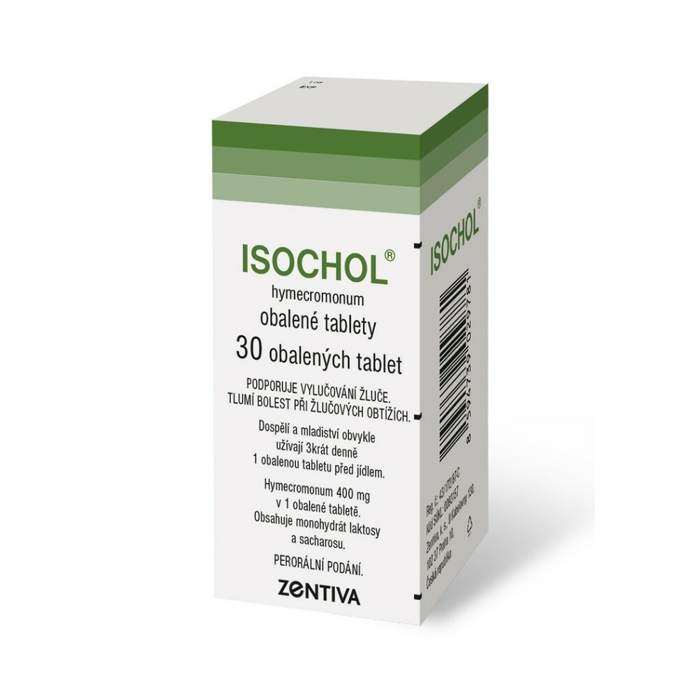 E-shop ISOCHOL 400 mg 30 obalených tablet