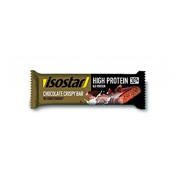 ISOSTAR Protein 30% bar tyčinka čokoláda s křupinkami 55 g (Proteinové tyčinky) - Energetické, Proteinové, Před výkonem, Během výkonu