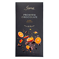 ISPIRITI Hořká čokoláda 61% s kousky pomeranče 80 g
