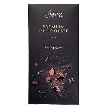 ISPIRITI Hořká čokoláda 70% 80 g (Čokolády) - Hořké