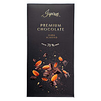 ISPIRITI Hořká čokoláda 70% s kousky mandlí 80 g
