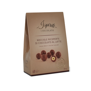 ISPIRITI Lískové ořechy v mléčné čokoládě 120 g, expirace 18.05.2024
