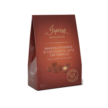 ISPIRITI Mandle v mléčné čokoládě se skořicí 120 g, expirace 19.05.2024