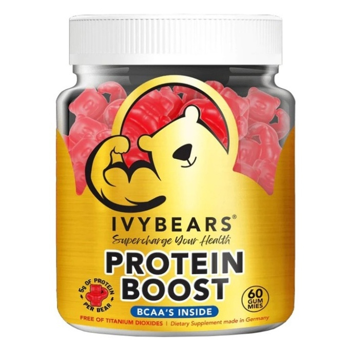 Levně IVYBEARS Protein boost vitamíny pro zlepšení výkonu 60 kusů