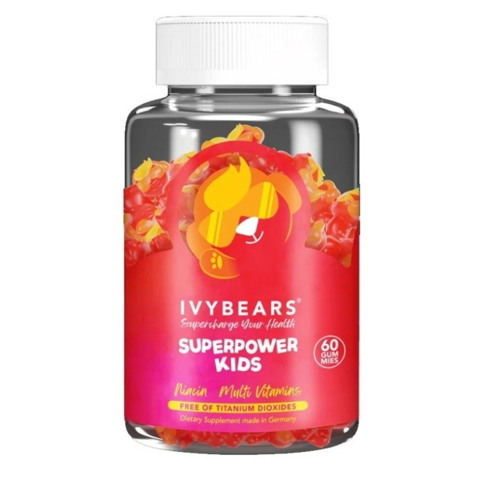 Levně IVYBEARS Superpower kids vitamíny pro děti 60 kusů