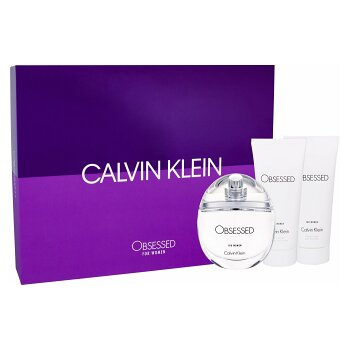 CALVIN KLEIN Obsessed for Women Parfémovaná voda 100 ml + Tělové mléko 100 ml + Sprchový gel 100 ml