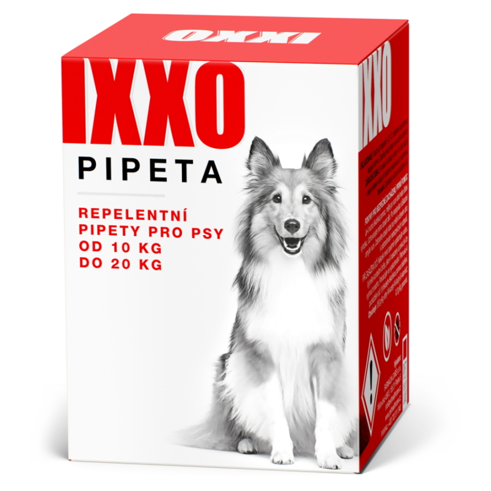 E-shop IXXO Repelentní pipeta pro psy 10-20 kg 3 x 10 ml