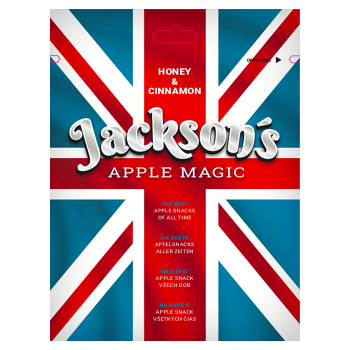 JACKSON´S - APPLE MAGIC - HONEY & CINNAMON sušená jablka s medem a skořicí 30g, expirace