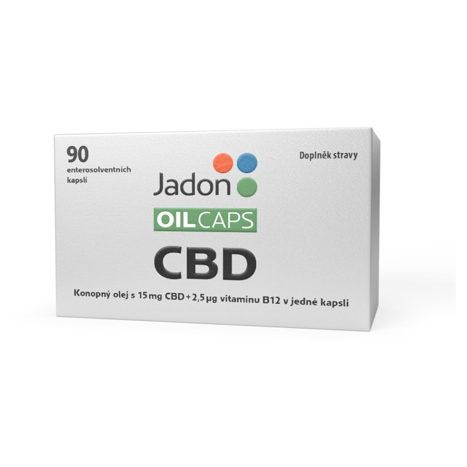 Levně JADON CBD konopný olej 15 mg CBD + vitamin B12 90 kapslí