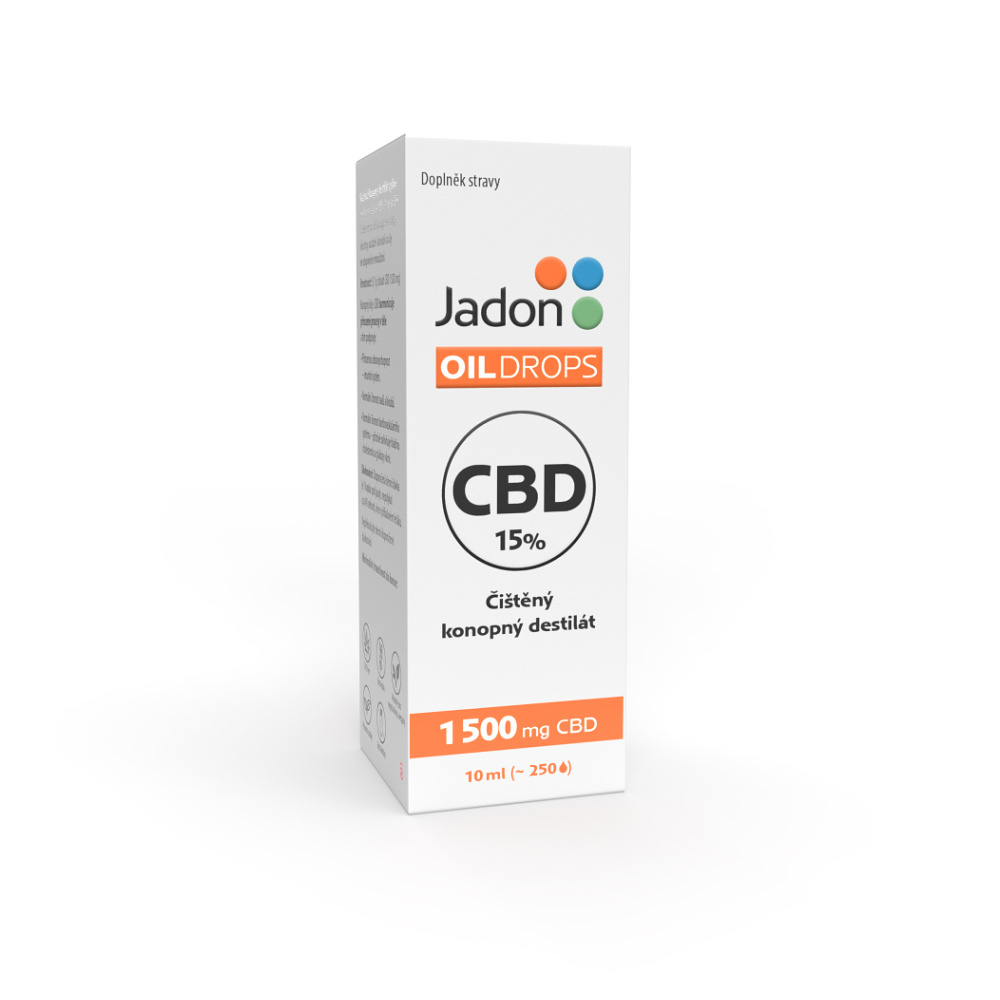 E-shop JADON Oil drops konopný destilát CBD 15% 10 ml