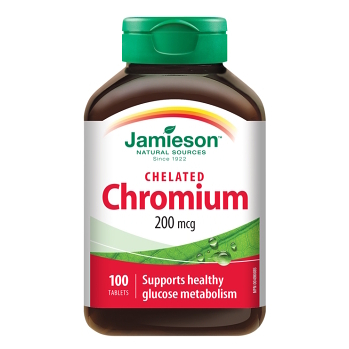 JAMIESON Chrom 200 mcg v chelátové formě 100 tablet (Chrom) - Jednosložkové