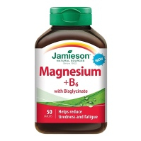 JAMIESON Hořčík + vitamín B6 s bisglycinátem 50 tablet