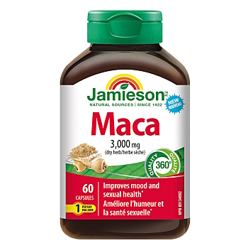JAMIESON Maca 3000 mg 60 kapslí (Doplňky stravy pro potenci, erekci) - Jednosložkové