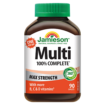 JAMIESON Multi Complete Maximální síla 90 tablet (Multivitamíny) - Vícesložkové