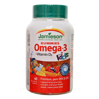 JAMIESON Omega-3 kids gummies + vitamin D3 60 želatinových pastilek