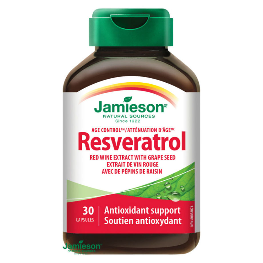 Levně JAMIESON Resveratrol 50mg extrakt z červeného vína 30 kapslí