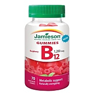 JAMIESON Vitamín B12 Gummies 1200 mcg 70 pastilek