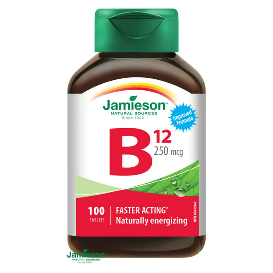 Levně JAMIESON Vitamín B12 metylkobalamín 250mcg 100 tablet