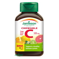 JAMIESON Vitamín C 500 mg citrusové ovoce 120 žvýkacích tablet