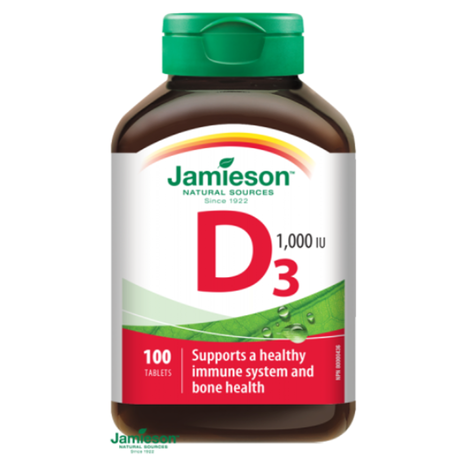 Levně JAMIESON Vitamín D3 1000 IU 100 tablet