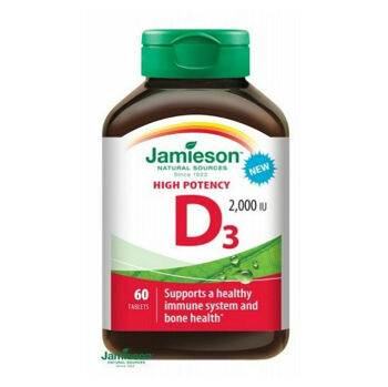 JAMIESON Vitamín D3 2000 IU 60 tablet