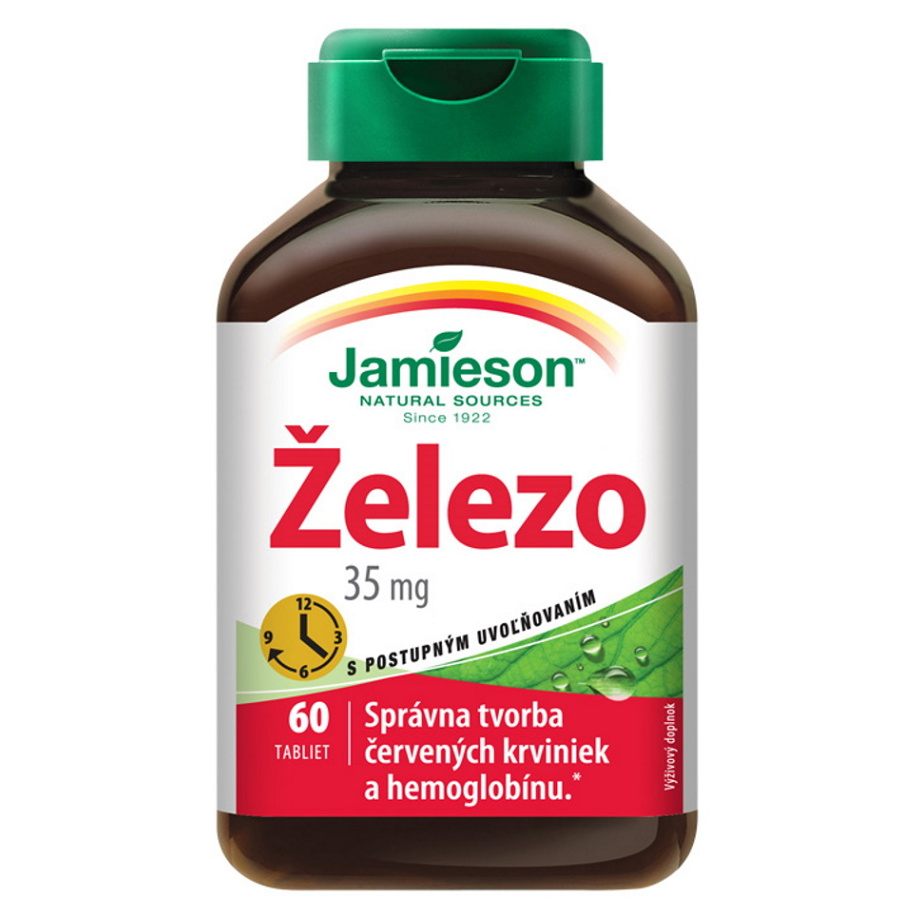 E-shop JAMIESON Železo 35 mg s postupným uvolňováním 60 tablet