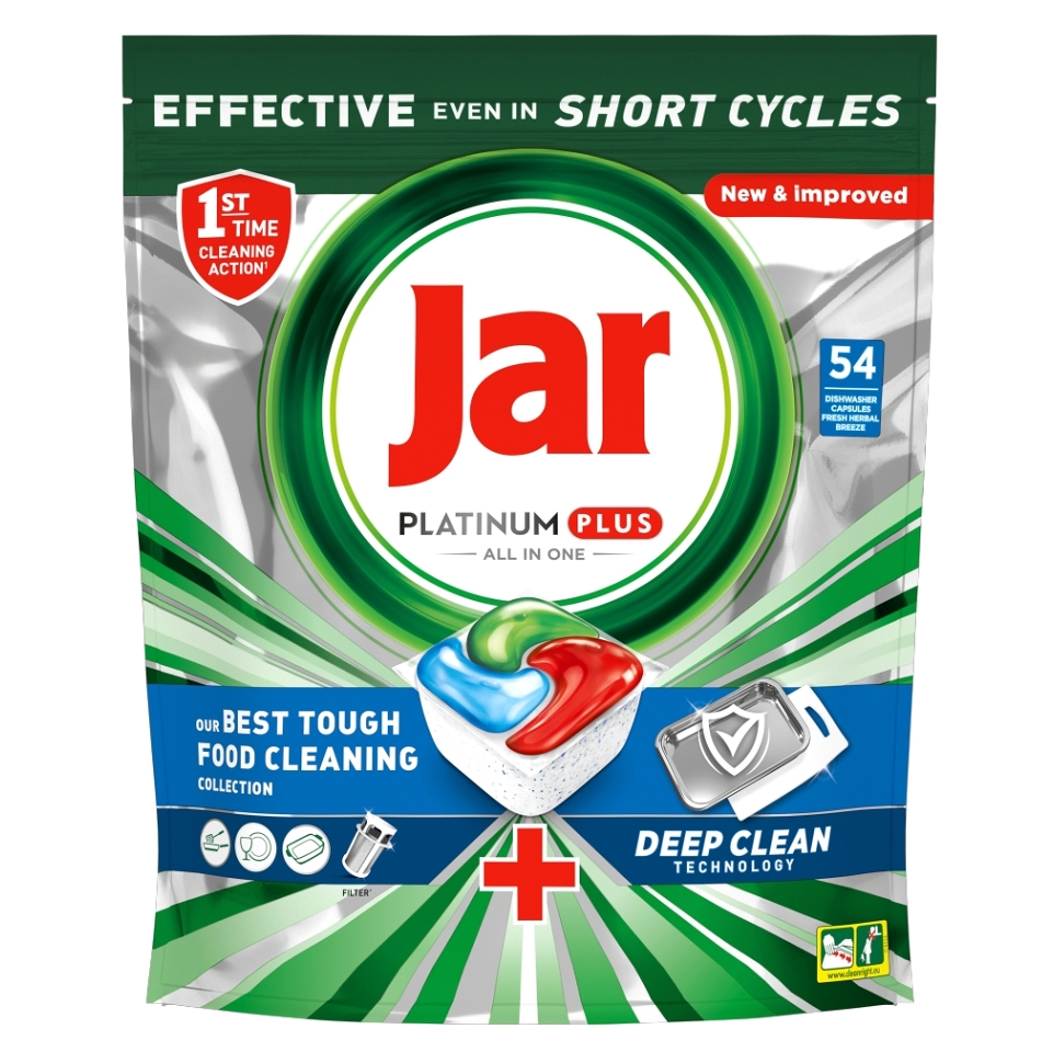 E-shop JAR Tablety do myčky Platinum Plus All In One Deep Clean 54 ks