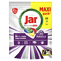 JAR Tablety do myčky Platinum Plus 30 Minute Miracle maxi 60 kusů