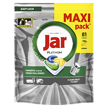 JAR Tablety do myčky Platinum All-in-One Yellow 81 kusů (Kapsle a tablety do myčky)