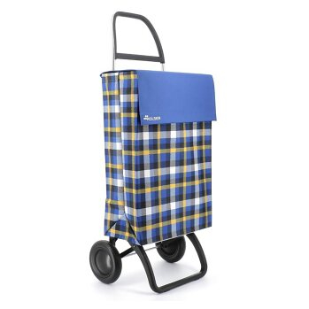ROLSER Jean Scottish 2 nákupní taška na kolečkách modrá (Nákupní tašky na kolečkách) - Voděodolné