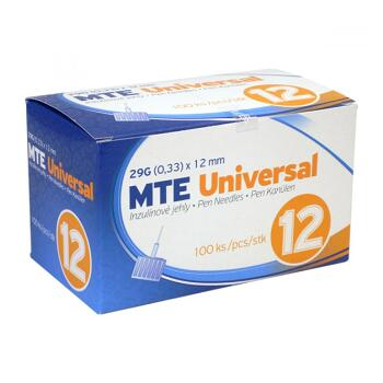 MTE Jehly Universal 29G 0.33x12mm pro inzulínová pera 100 ks