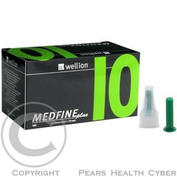 Jehly WELLION MEDFINE PLUS 29Gx10mm 100ks inzulinová pera