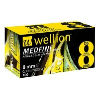 WELLION Medfine plus jehly 30G 8mm 100ks