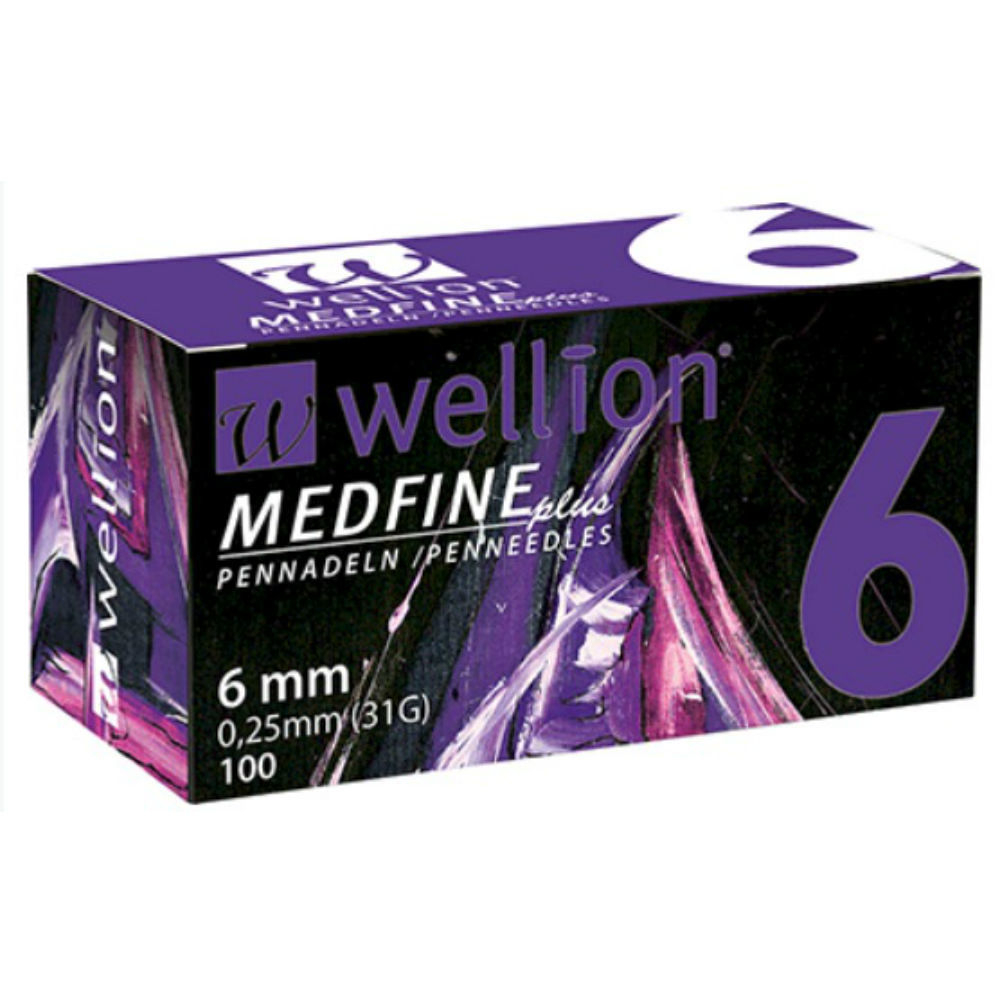 Levně Jehly WELLION MEDFINE PLUS 31Gx6mm 100ks inzulinová pera