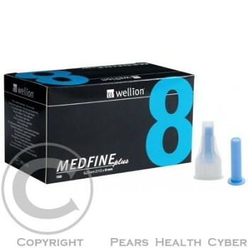 Jehly WELLION MEDFINE PLUS 31Gx8mm 100ks inzulinová pera