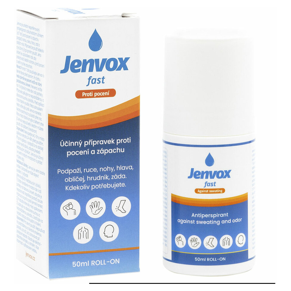 Levně JENVOX Fast Roll-on Proti pocení a zápachu 50 ml