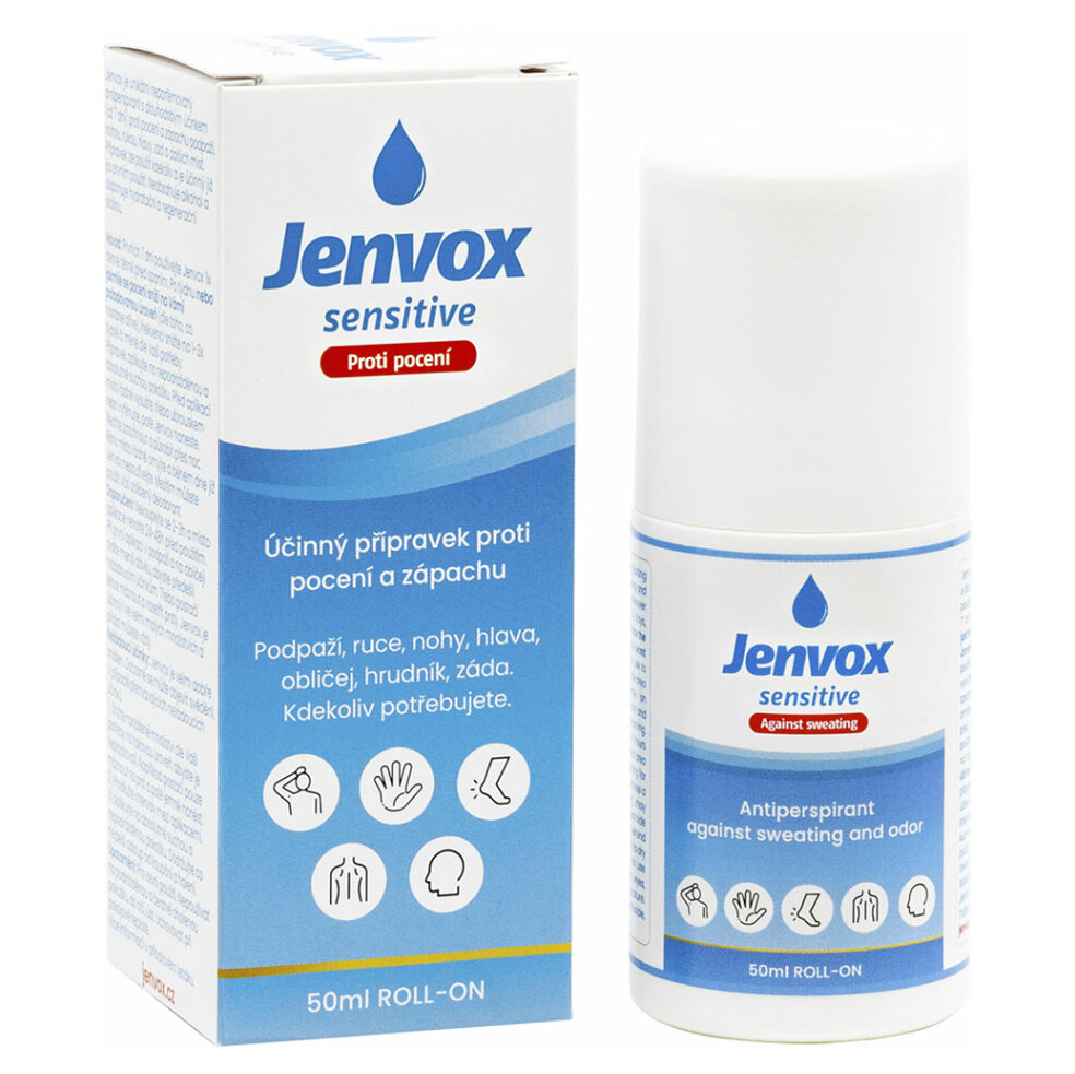 E-shop JENVOX Sensitive Roll-on Proti pocení a zápachu 50 ml