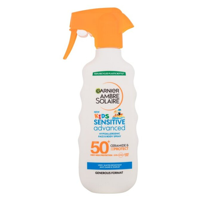 Levně GARNIER Ambre Solaire Kids SPF 50+ Opalovací spray Sensitive Advanced 270 ml
