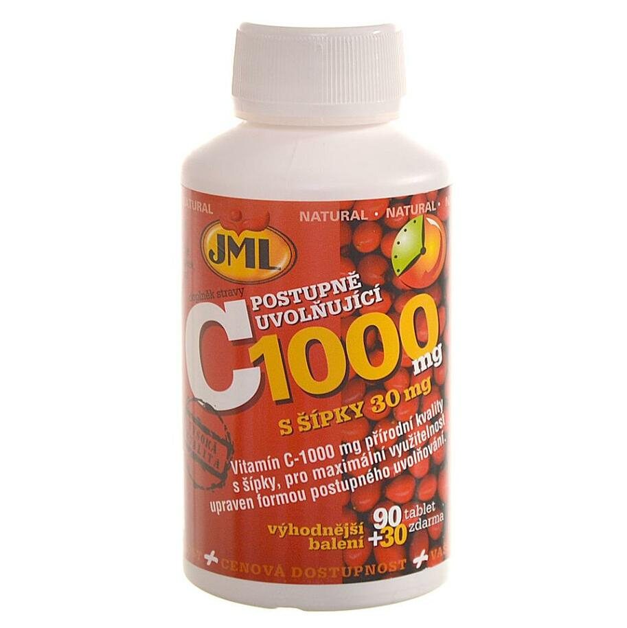 Levně JML Vitamin C 1000 mg 120 tablet s postupným uvolňováním