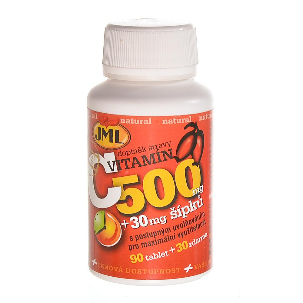 JML Vitamin C 500 mg s postupným uvolňováním se šípky 120 tablet