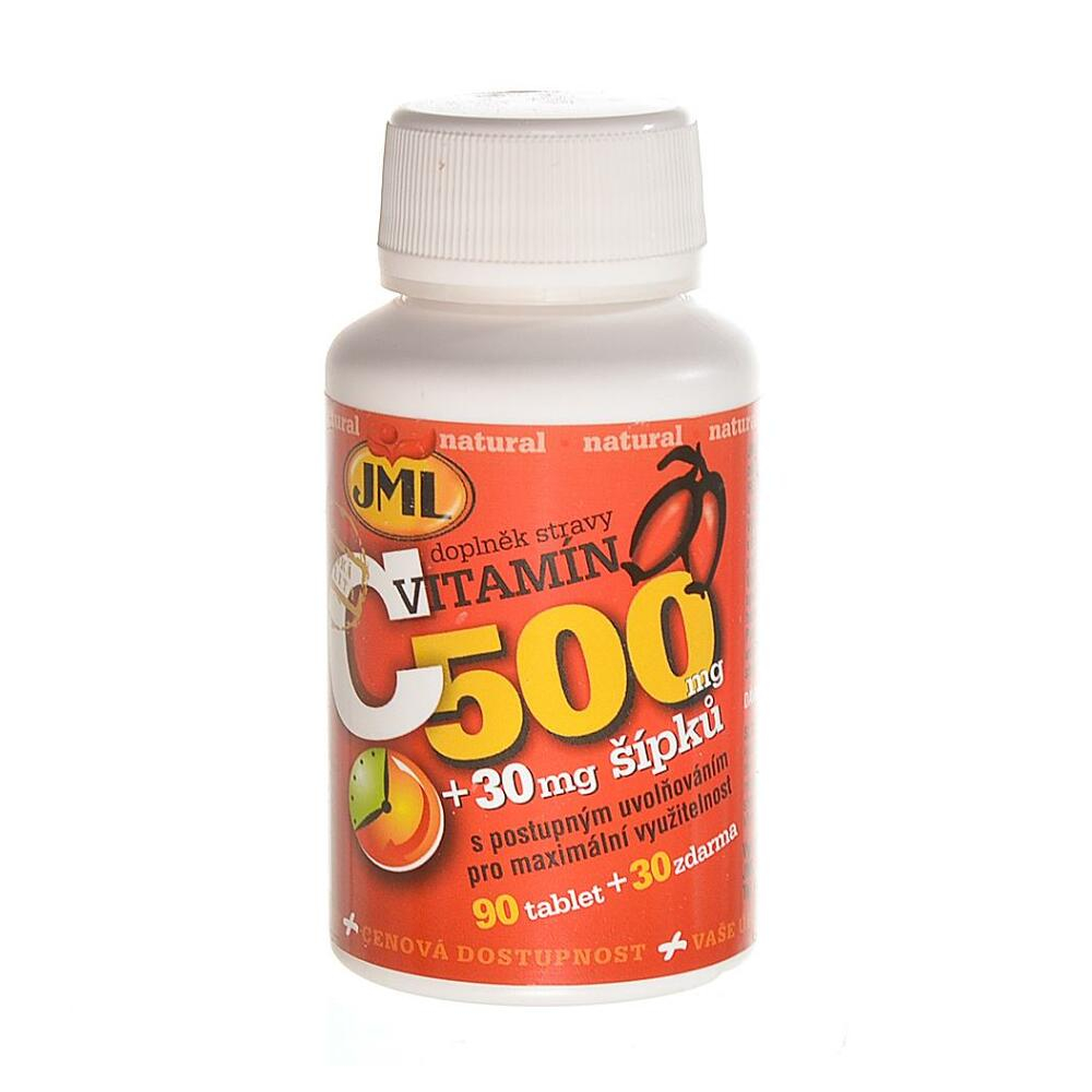 JML Vitamin C 500 mg s postupným uvolňováním se šípky 120 tablet